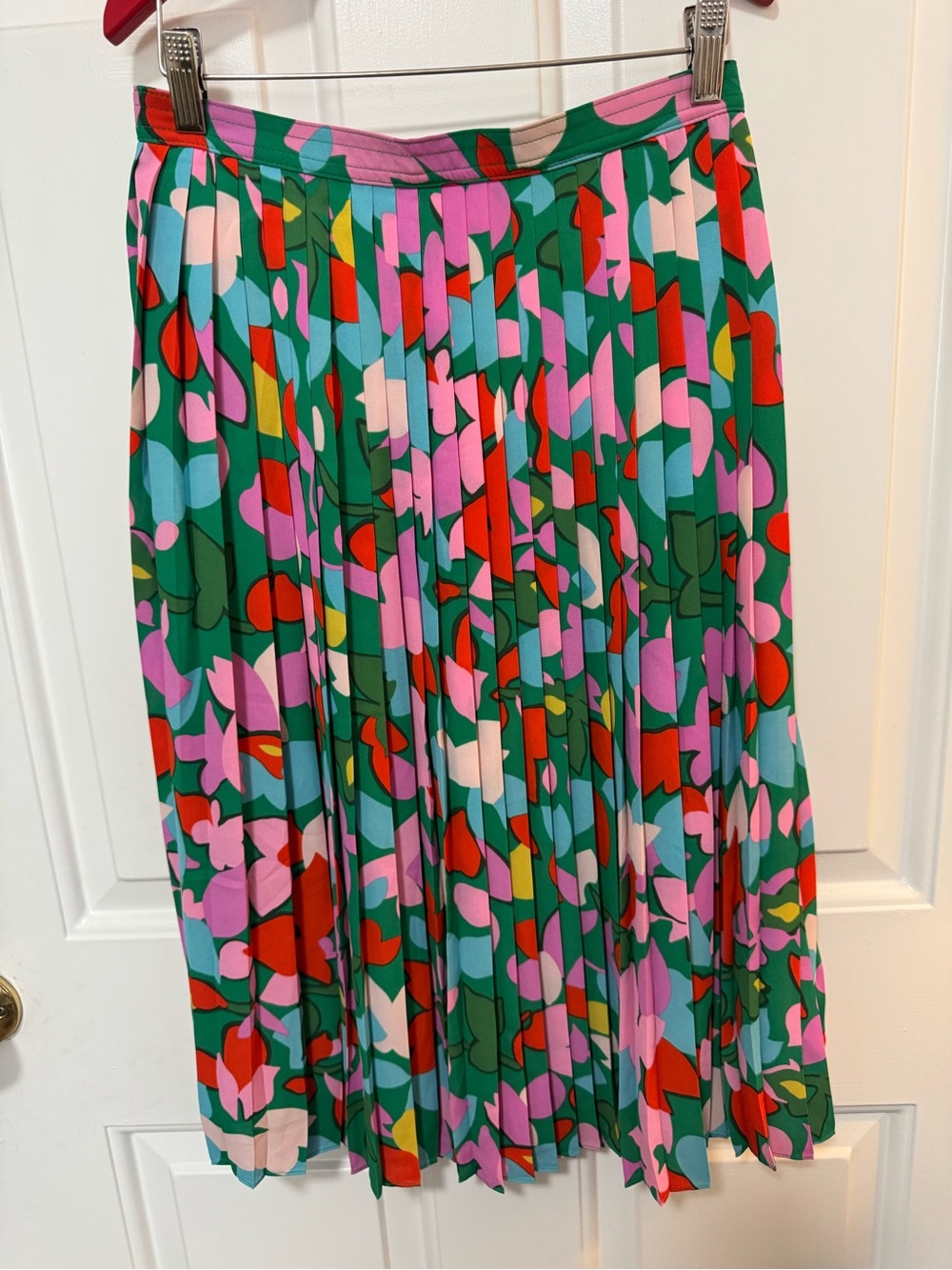 NWT J. Crew Pleated Midi Skirt in Confetti Floral Women’s Size 2 $118 - Picture 2 of 10